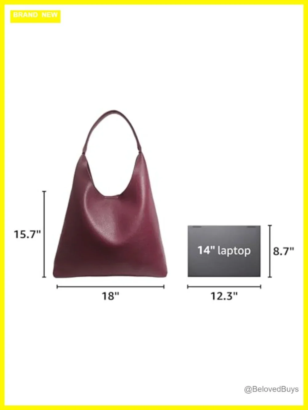 Soft Vegan Leather Slouchy Hobo Bag with Magnetic Closure for Women Shoulder